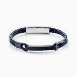 Bracelet Jourdan Donovan Acier Noir - Bracelets cuir Homme | Marc Orian