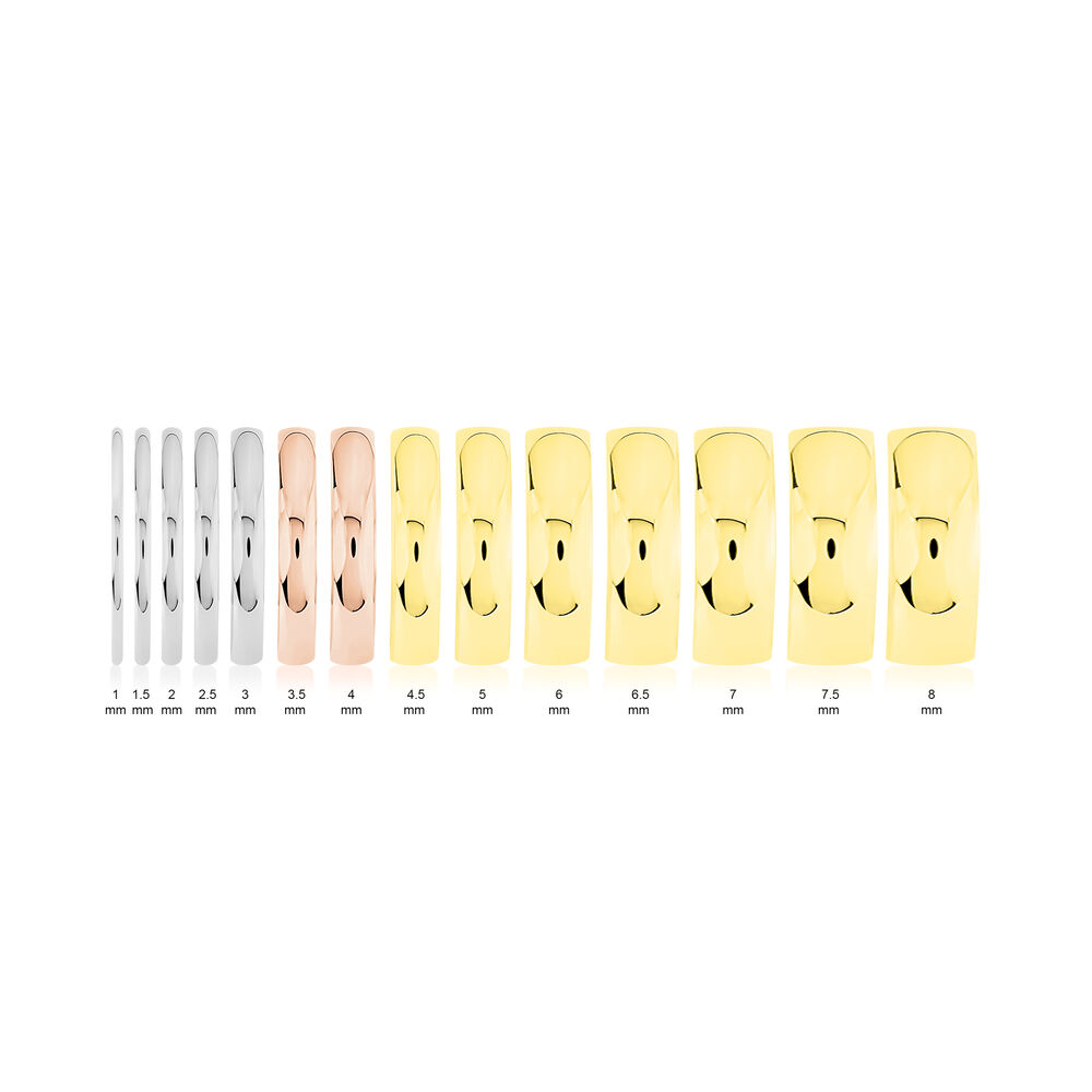 Alliance Meredithe Demi Jonc Classique Platine Blanc - Alliances personnalis&eacute;es Famille | Marc Orian