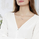 Collier Rejane Or Blanc Diamant - Colliers avec pierres Femme | Marc Orian