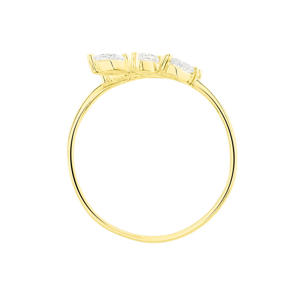 Bague Audrica Or Jaune Oxyde De Zirconium - Bagues avec pierre Femme | Marc Orian