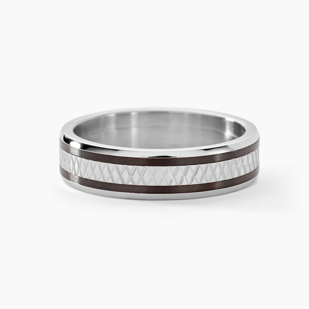 Bague Jonc Maewen Acier Blanc - Bague fantaisie Homme | Marc Orian