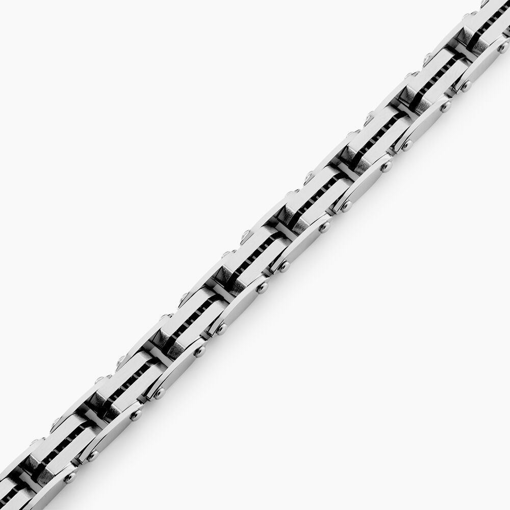 Bracelet Kolby Acier Bicolore - Bracelets cha&icirc;nes Homme | Marc Orian