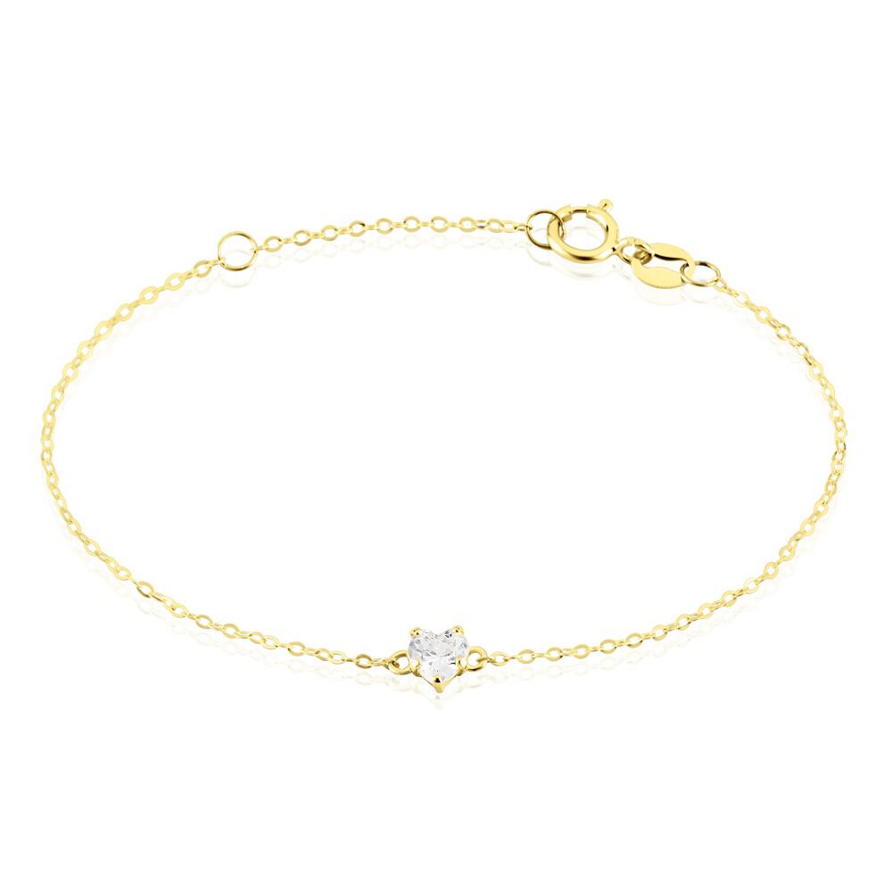 Bracelet Or Jaune Ava Oxyde De Zirconium - Bracelets cha&icirc;nes Enfant | Marc Orian