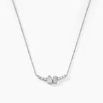 Collier Dua Argent Blanc Oxyde De Zirconium - Colliers avec pierres Femme | Marc Orian