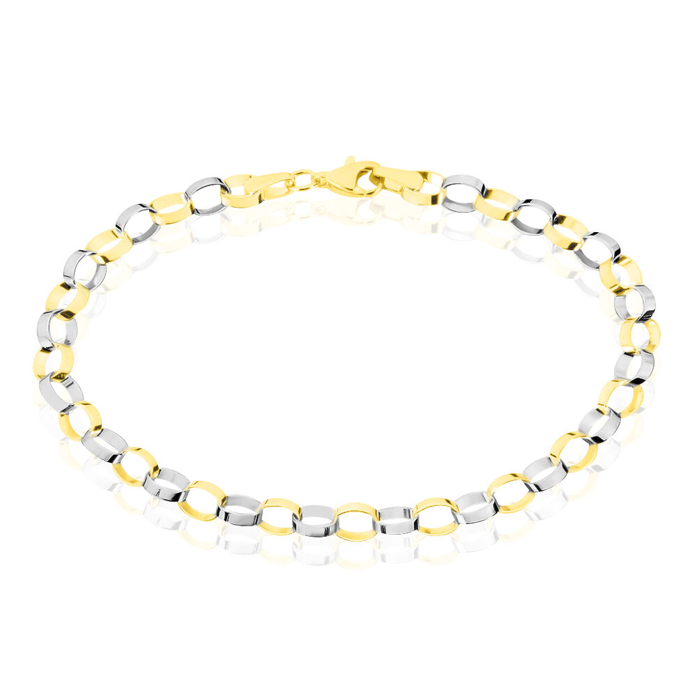 Bracelet Andrej Maille Fantaisie Or Bicolore - Bracelets cha&icirc;nes Femme | Marc Orian