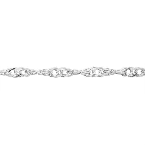 Chaîne Imanie Maille Singapour Or Blanc - Chaines Femme | Marc Orian