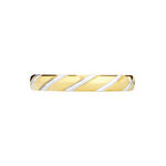 Alliance Strie Fantaisie Demi Jonc Classique Or Bicolore - Alliances duo Unisex | Marc Orian