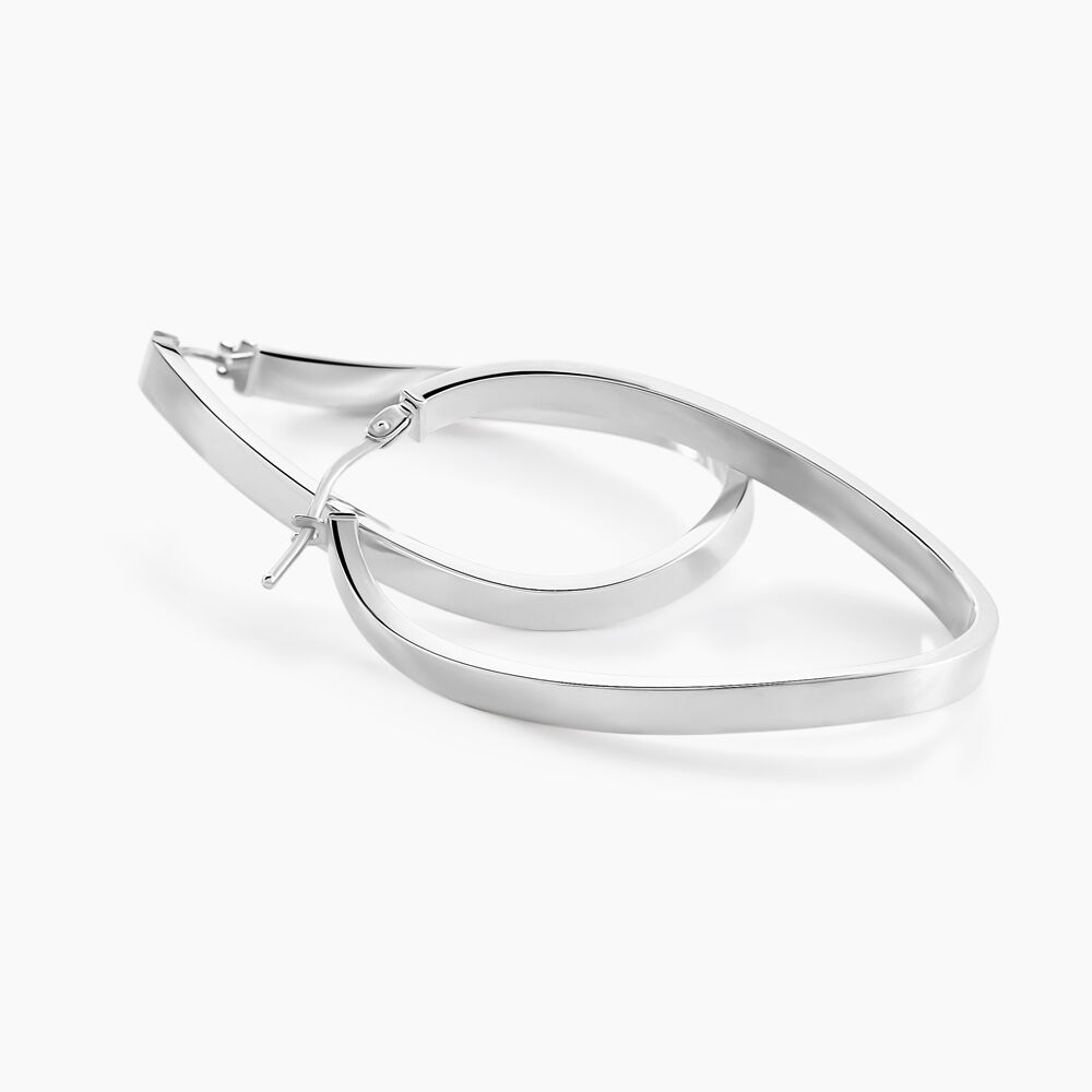 Créoles Silla Or Blanc - Créoles Femme | Marc Orian