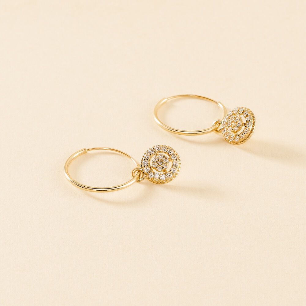 Cr&eacute;oles Lulu Or Jaune Oxyde - Boucles d'oreilles pampille Femme | Marc Orian