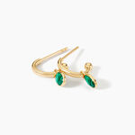 Cr&eacute;oles Kakalina Or Jaune Malachite - Cr&eacute;oles Femme | Marc Orian