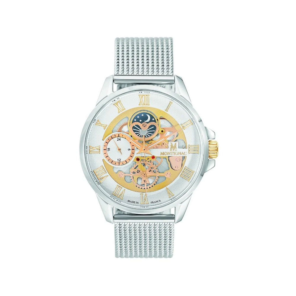 Montre Montignac Round Argent&eacute; - Montres &eacute;tanches Homme | Marc Orian
