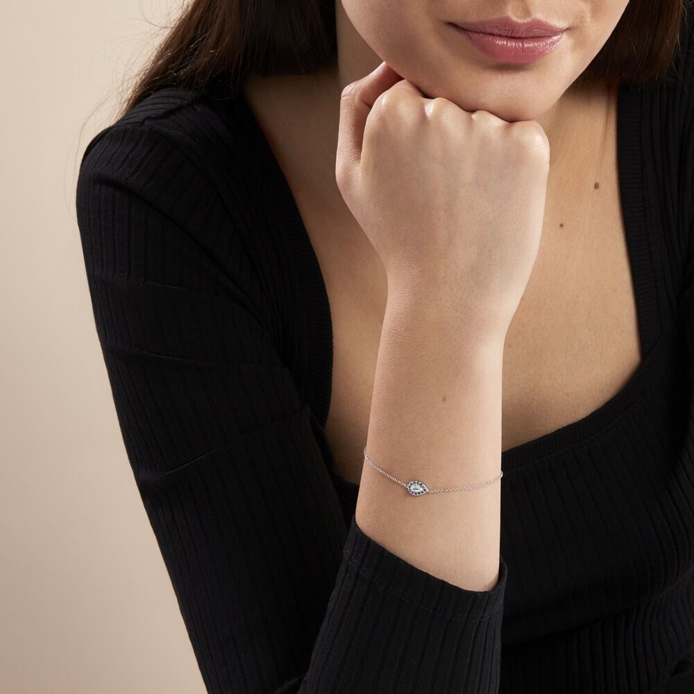 Bracelet Argent Tania Oxydes De Zirconium - Bracelets chaînes Femme | Marc Orian