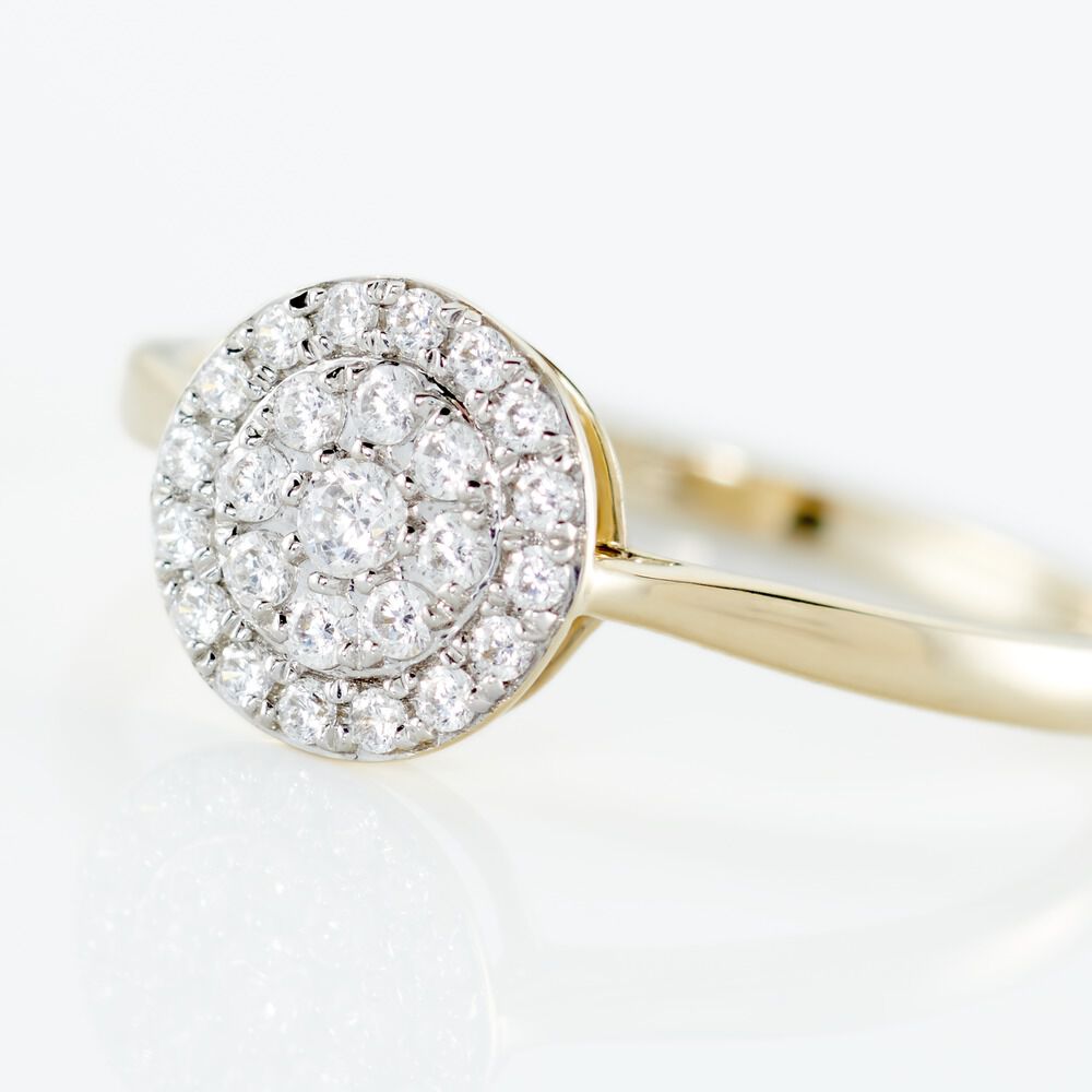 Bague Or Jaune Cristen Oxyde De Zirconium - Solitaires Femme | Marc Orian
