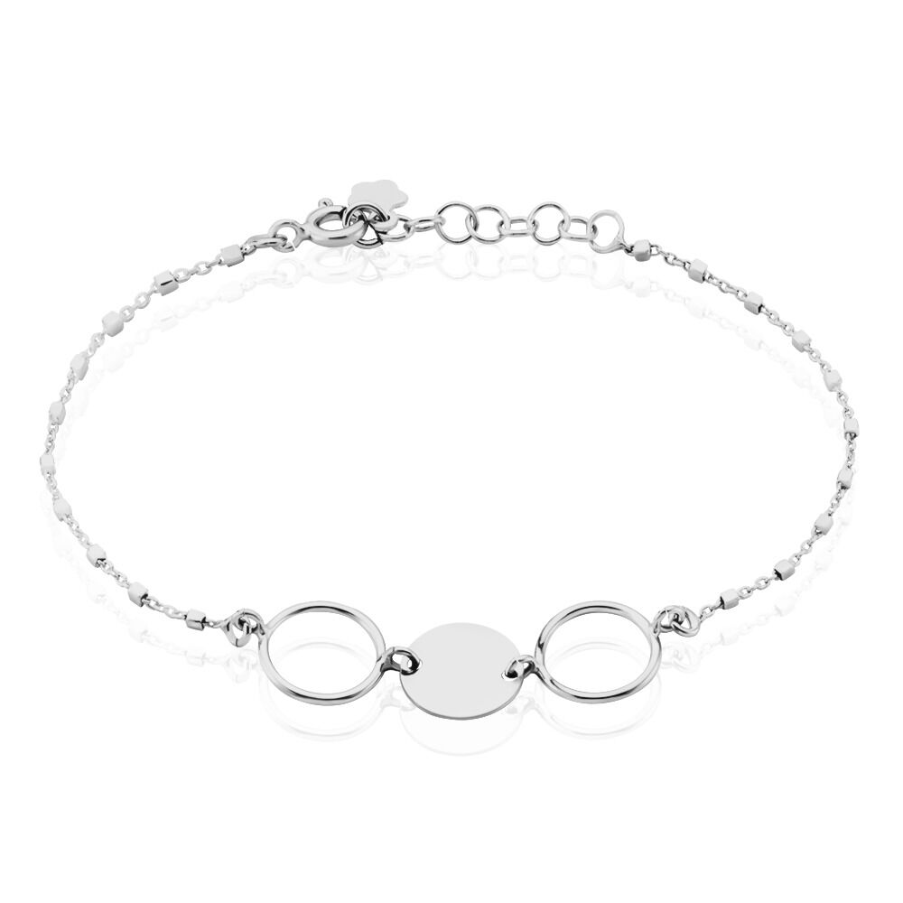 Bracelet Argent Blanc Ortensia - Bracelets chaînes Femme | Marc Orian