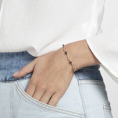 Bracelet Plaqué Or Kristal Oxydes De Zirconium Et Pierres Bleues - Bracelets chaînes Femme | Marc Orian