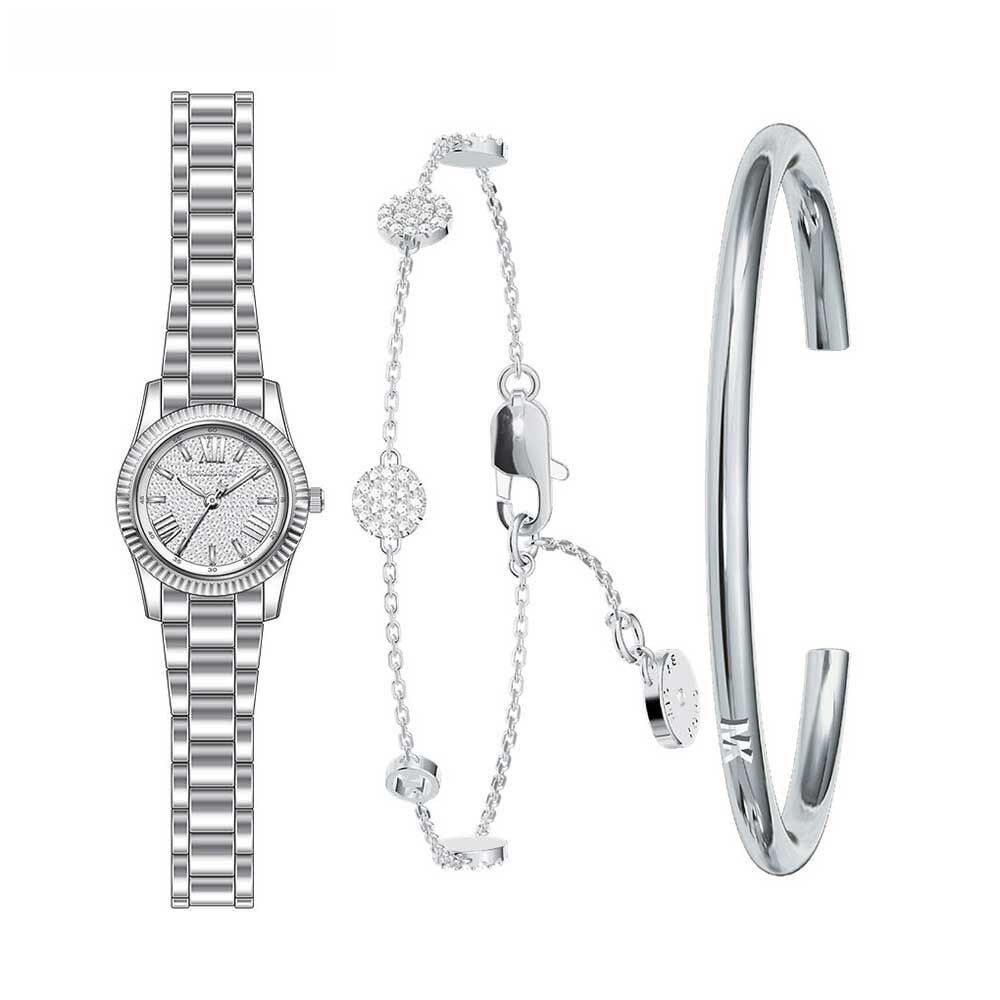 Coffret De Montre Michael Kors Micro Lexington Argenté - Montres Femme | Marc Orian