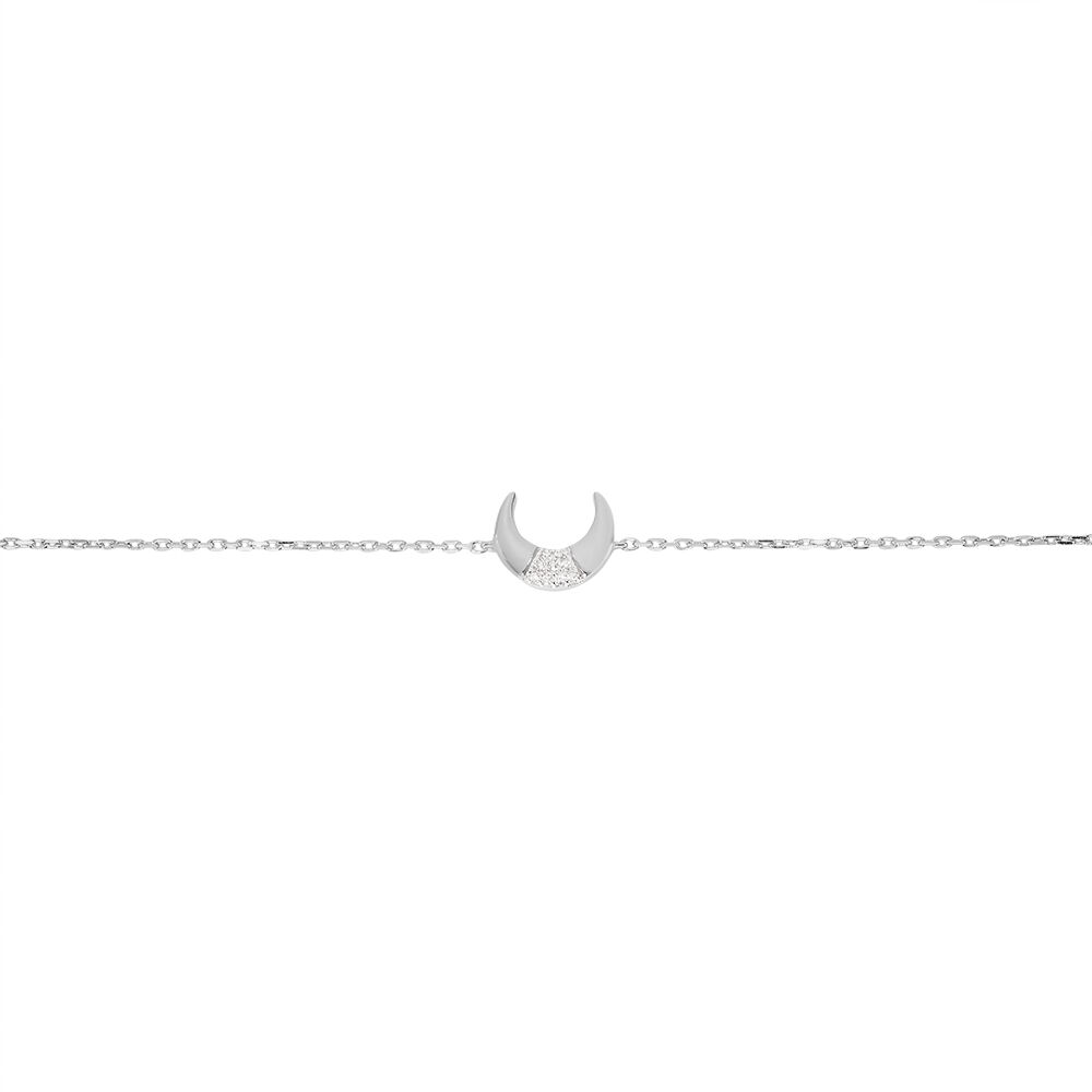 Bracelet Nyima Or Blanc Diamant - Bracelets chaînes Femme | Marc Orian