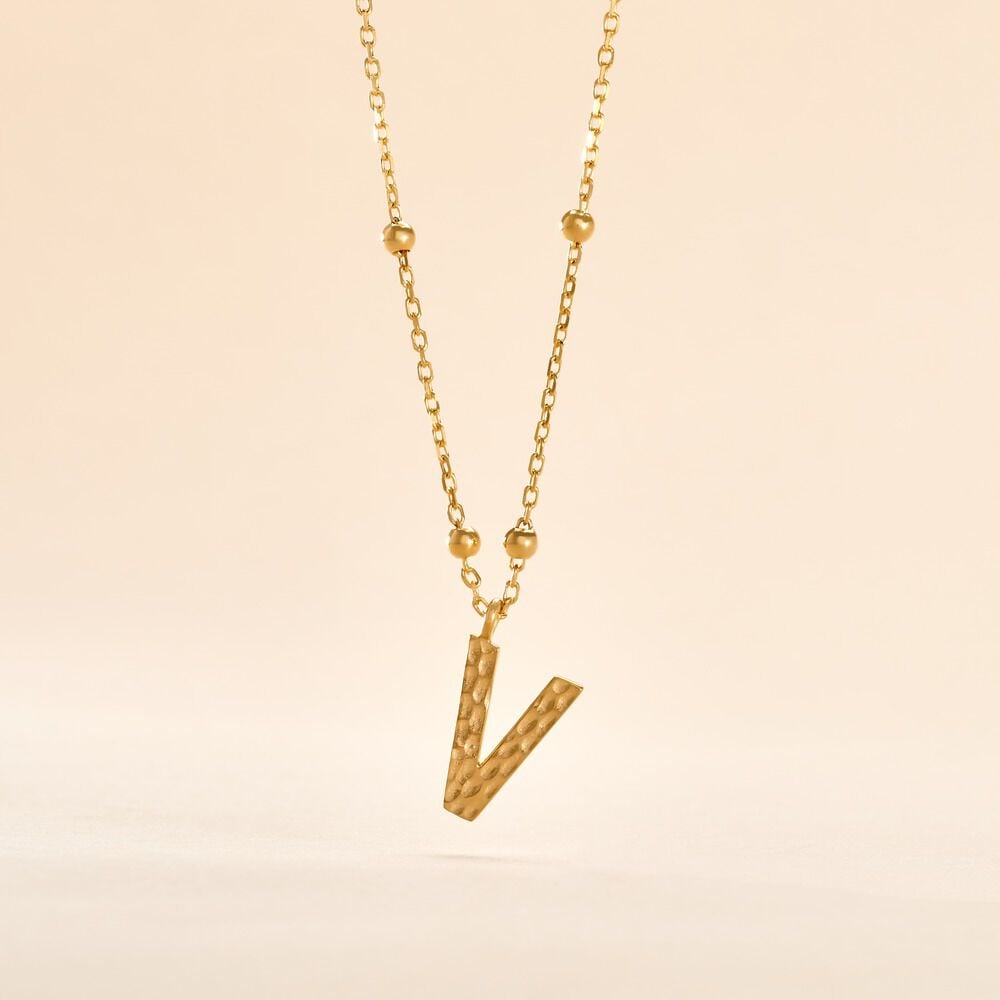 Collier Plaqué Or Jaune Lettra - Colliers fantaisie Femme | Marc Orian