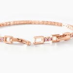 Bracelet Rio Tennis Argent Rose Oxyde De Zirconium - Bracelets fantaisie Femme | Marc Orian
