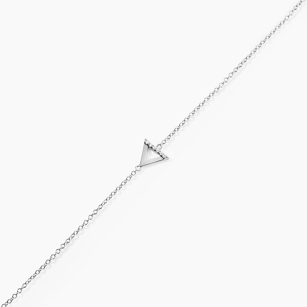 Bracelet Anna Argent Blanc Oxyde De Zirconium - Bracelets chaînes Femme | Marc Orian