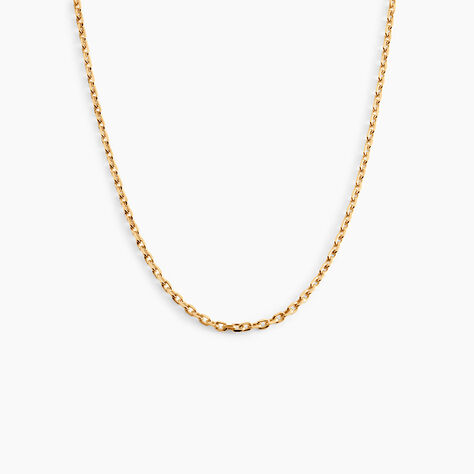 Chaîne Igoa Maille Forçat Diamantee Or Jaune - Chaines Femme | Marc Orian