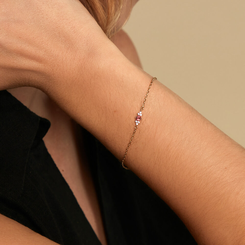 Bracelet Poem Argent Jaune Tourmaline Oxyde De Zirconium - Bracelets fantaisie Femme | Marc Orian