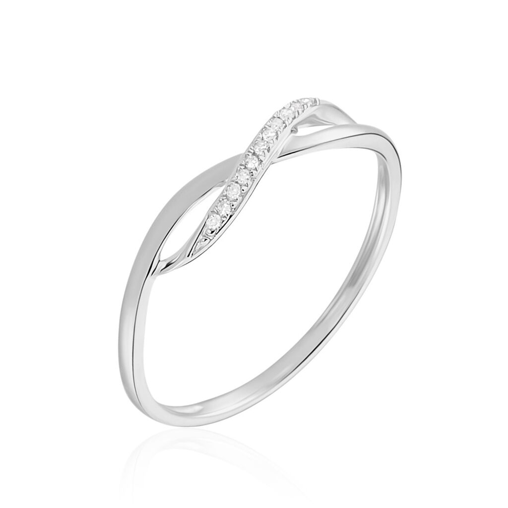 Bague Smina Or Blanc Diamant - Parures de mariage Femme | Marc Orian