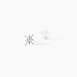Boucles D'oreilles Puces Or Blanc Astrale Oxyde De Zirconium - Puces Femme | Marc Orian