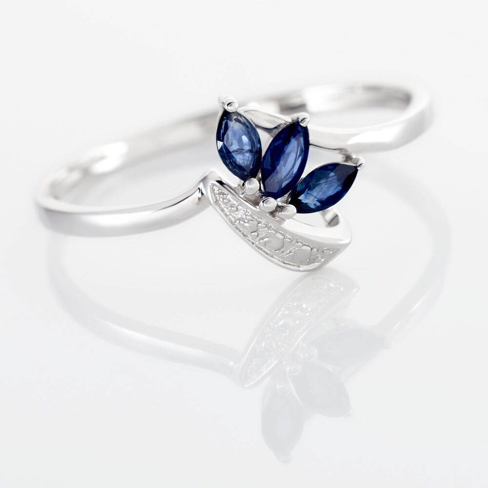 Bague Valy Or Blanc Saphir - Bagues vintage Femme | Marc Orian