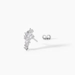 Boucles D'oreilles Puces Eden Argent Blanc Oxyde De Zirconium - Puces Femme | Marc Orian