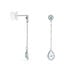 Boucles D'oreilles Pendantes Brenda Or Blanc Topaze - Pendantes Femme | Marc Orian