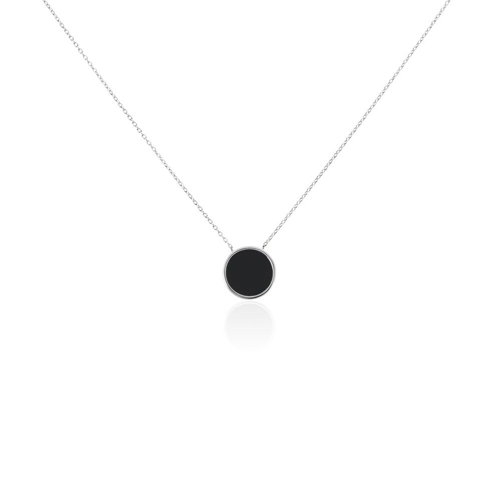 Collier Damioen Argent Blanc Agate - Colliers avec pierres Femme | Marc Orian