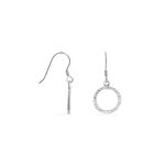 Boucles D'oreilles Pendantes Francesca Argent Blanc Oxyde De Zirconium - Pendantes Femme | Marc Orian