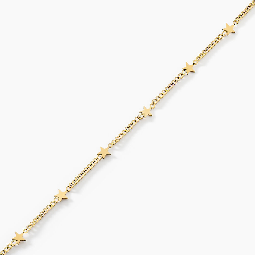 Bracelet Eva Acier Jaune - Bracelets chaînes Femme | Marc Orian