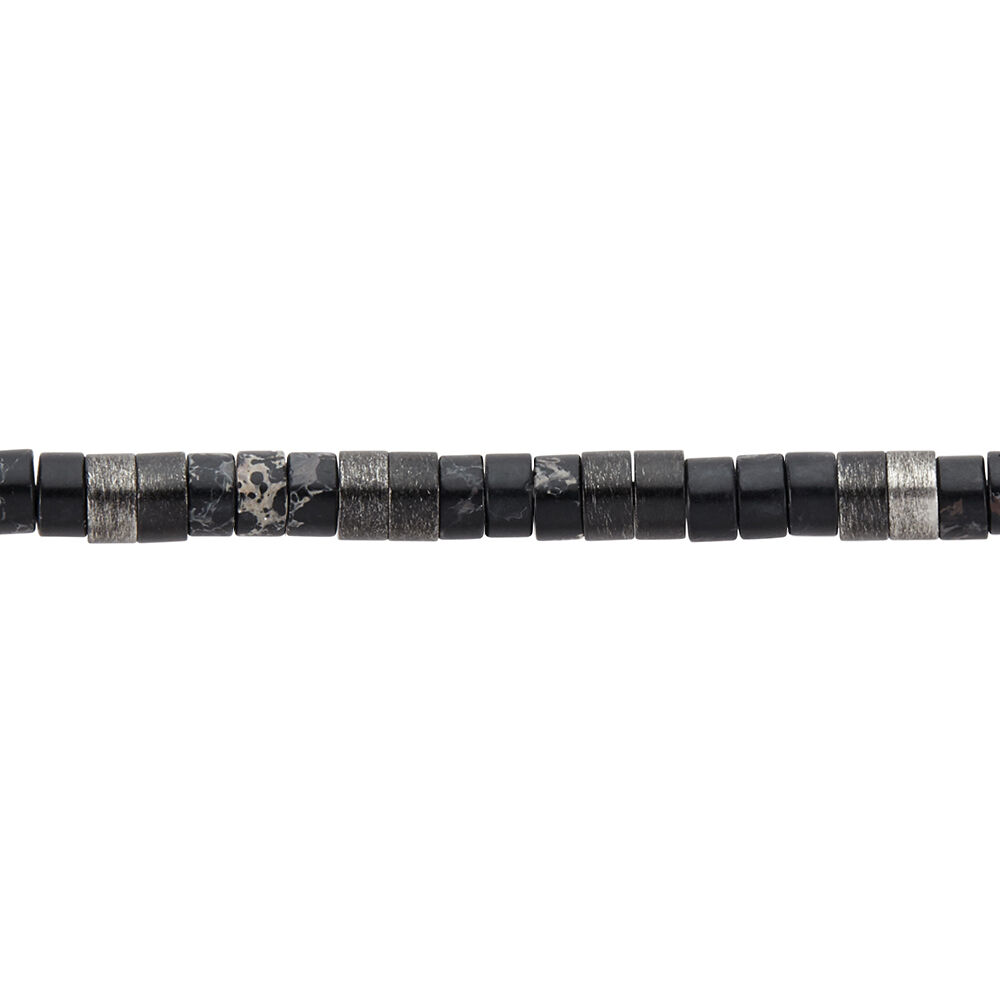 Bracelet Phebus Him Acier Noir Pierres Synthetiques - Bracelets cordons Homme | Marc Orian