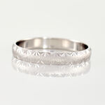 Alliance Maturina Demi Jonc Classique Or Blanc - Alliances duo Unisex | Marc Orian