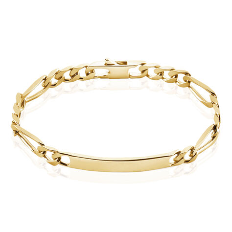 Bracelet Identité Bixente Plaqué Or Jaune - Gourmettes Homme | Marc Orian