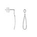 Boucles D'oreilles Pendantes Or Blanc Diamants - Pendantes Femme | Marc Orian