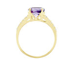 Bague Or Jaune Terese Am&eacute;thyste - Bagues pierres fines Femme | Marc Orian