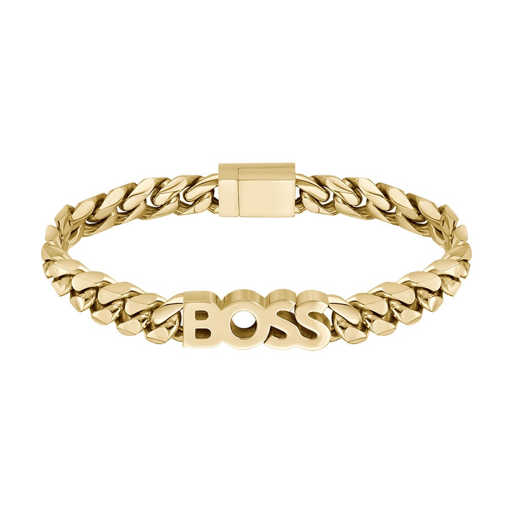 Bracelet Boss Kassy Acier Jaune - Bracelets chaînes Homme | Marc Orian