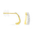 Boucles D'oreilles Puces Clotilda Or Jaune Diamant - Puces Femme | Marc Orian