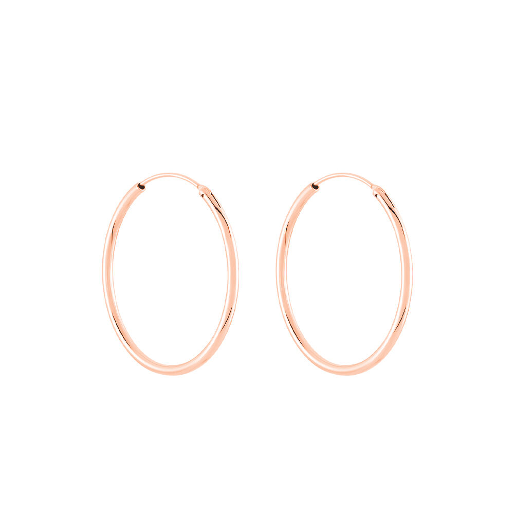 Créoles Argent Rose Olympia - Créoles Femme | Marc Orian