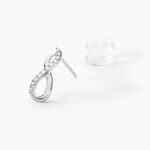 Boucles D'oreilles Puces Osanna Or Blanc Diamants - Puces Femme | Marc Orian