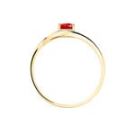 Bague Sagesse Or Jaune Rubis Et Diamant - Bagues vintage Femme | Marc Orian