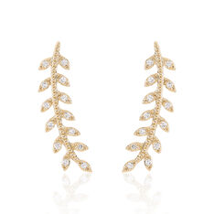 Bijoux D'oreilles Fabrizia Plaqué Or Jaune Oxyde De Zirconium - Boucles d'oreilles Ear cuffs Femme | Marc Orian