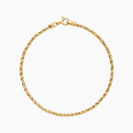 Bracelet Tanka Argent Dor&eacute; A L'Or 750/1000 - Bracelets cha&icirc;nes Femme | Marc Orian
