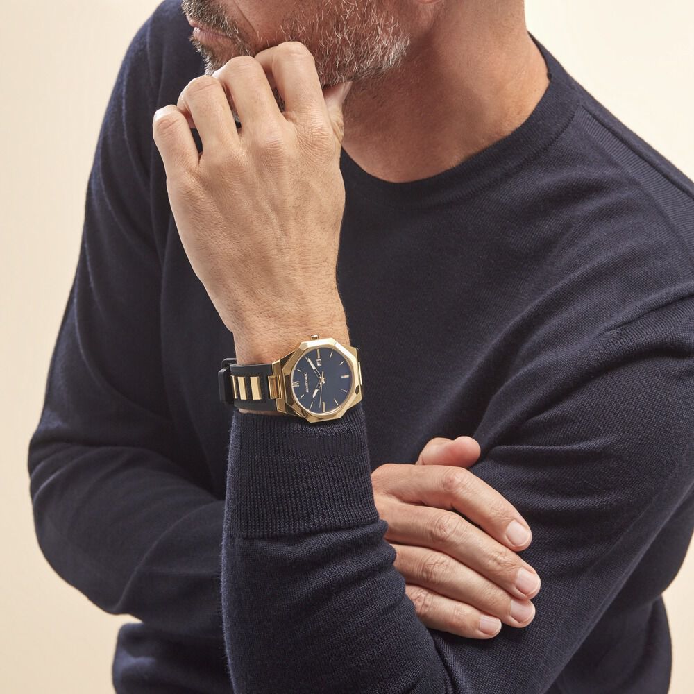 Montre Montignac Octogon Noir - Montres étanches Homme | Marc Orian