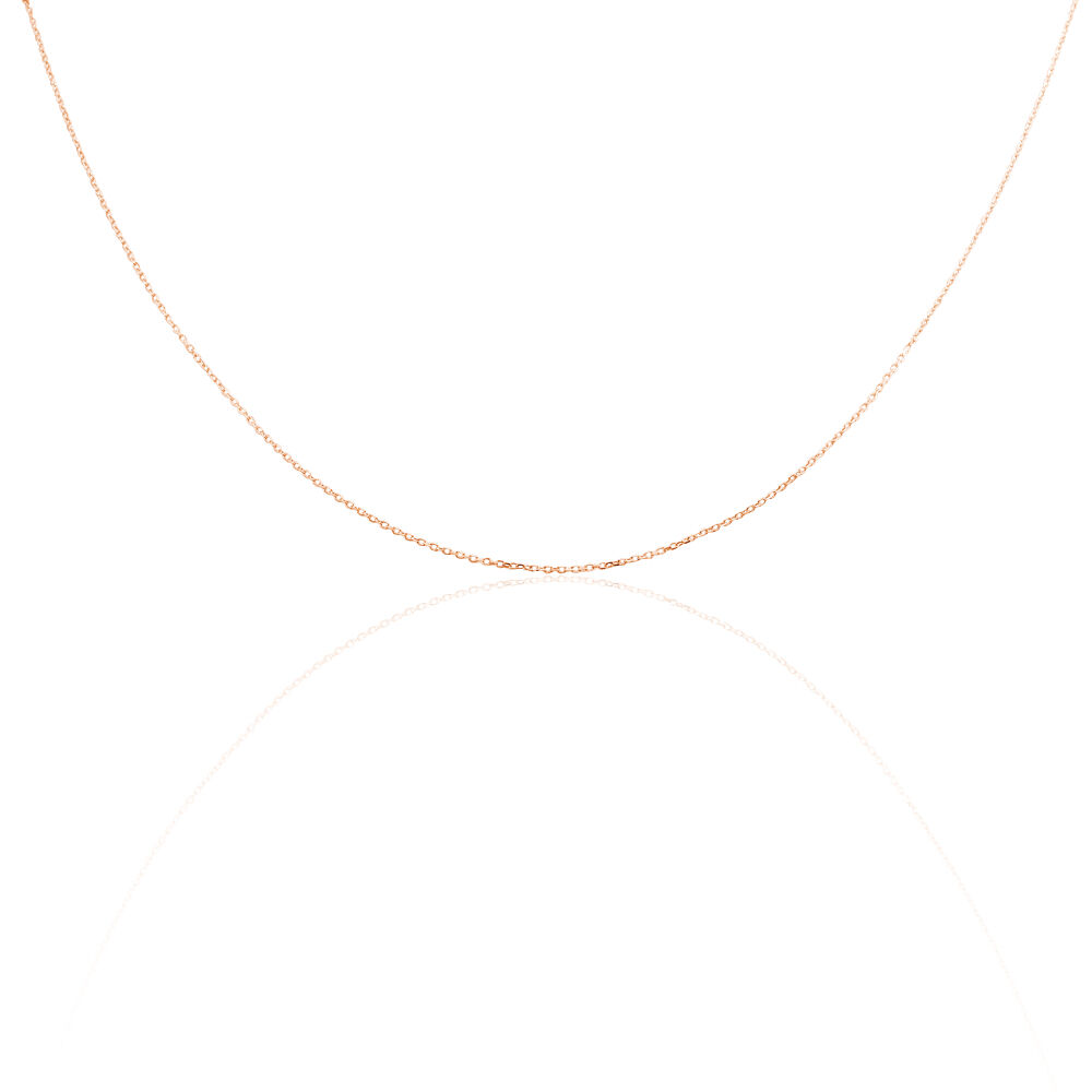 Cha&icirc;ne Igoa Maille For&ccedil;at Diamantee Or Rose - Chaines Femme | Marc Orian