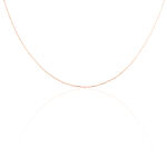 Cha&icirc;ne Igoa Maille For&ccedil;at Diamantee Or Rose - Chaines Femme | Marc Orian