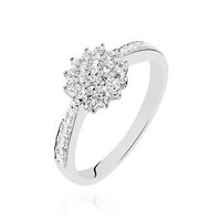 Bague Chou Or Blanc Diamant